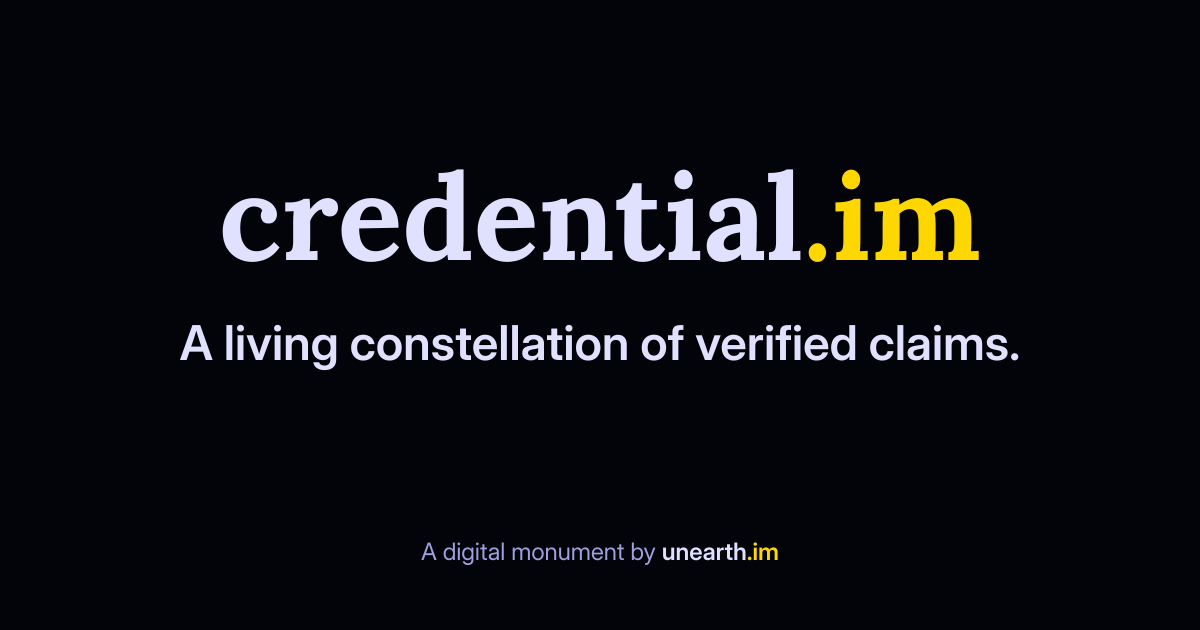 credential.im monument